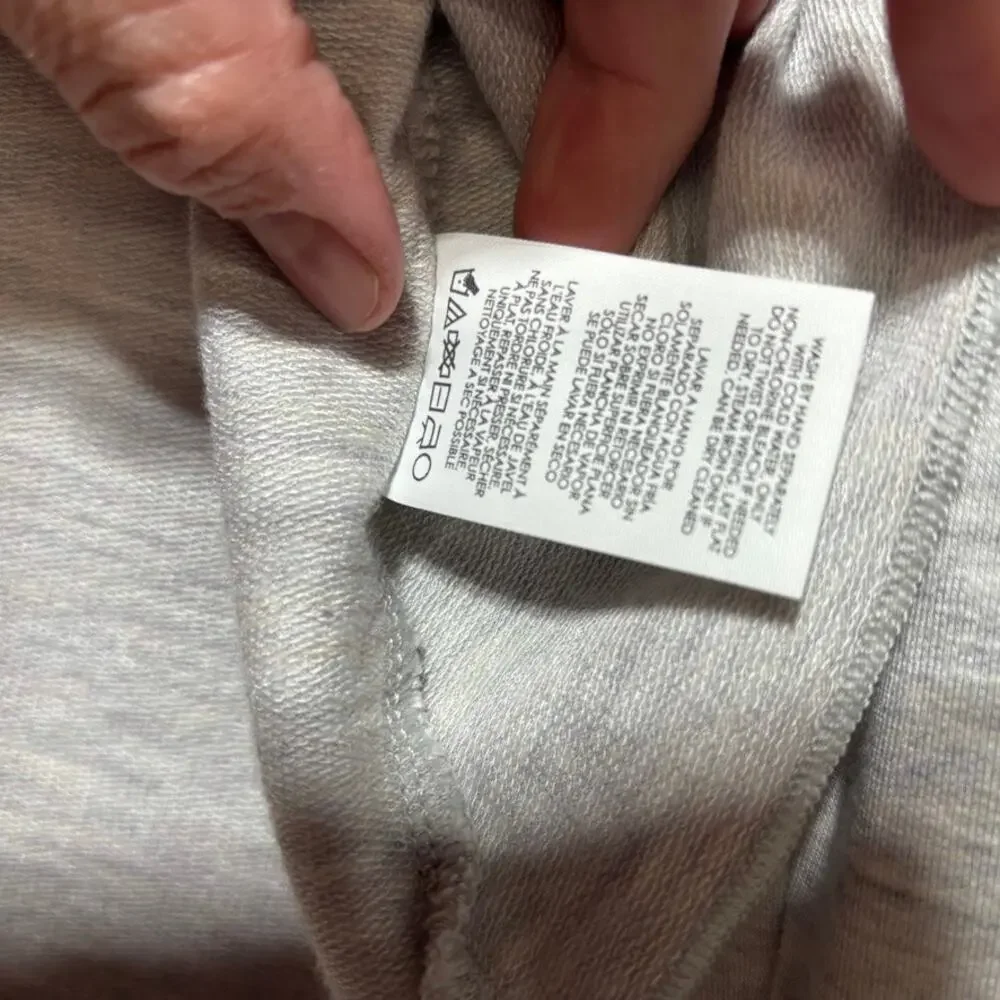 Cabi Heather Gray Cowl Neck Sport Topper Thumbhole Long Sleeve Top Large - Picture 7 of 11